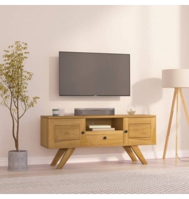  Televizoriaus spintelė, 110x30x50cm, tikmedžio medienos masyvas - TV spintelės - 1