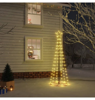 Kalėdų eglutė, 70x180cm, kūgio formos, 108 šiltos baltos LED - Kalėdinis apšvietimas - 1