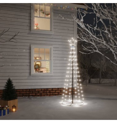 Kalėdų eglutė, 70x180cm, kūgio formos, 108 šaltos baltos LED - Kalėdinis apšvietimas - 1
