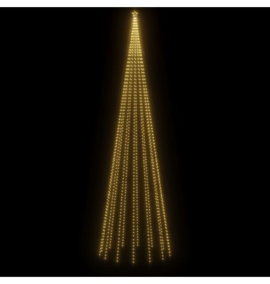 Kalėdų eglutė su kuoliuku, 800cm, 1134 šiltos baltos LED - Kalėdinis apšvietimas - 4