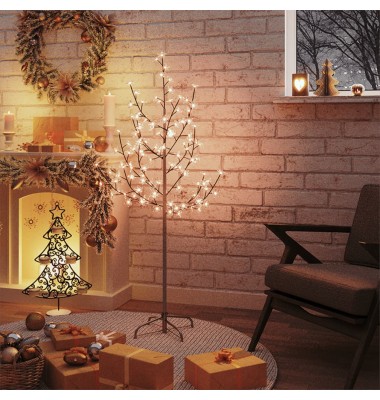 LED medis su vyšnių žiedais, 120cm, 84 šiltos baltos LED - Kalėdinis apšvietimas - 1