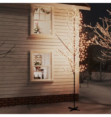LED medis su vyšnių žiedais, 400cm, 672 šiltos baltos LED - Kalėdinis apšvietimas - 1