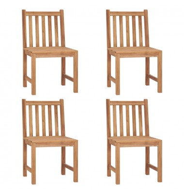  Sodo kėdės su pagalvėlėmis, 4vnt., tikmedžio medienos masyvas - Lauko kėdės - 2