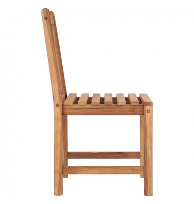  Sodo kėdės su pagalvėlėmis, 8vnt., tikmedžio medienos masyvas  - Lauko kėdės - 5