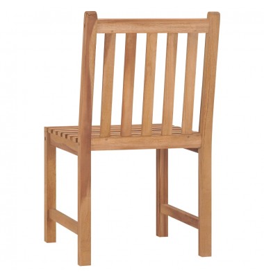  Sodo kėdės su pagalvėlėmis, 8vnt., tikmedžio medienos masyvas  - Lauko kėdės - 6
