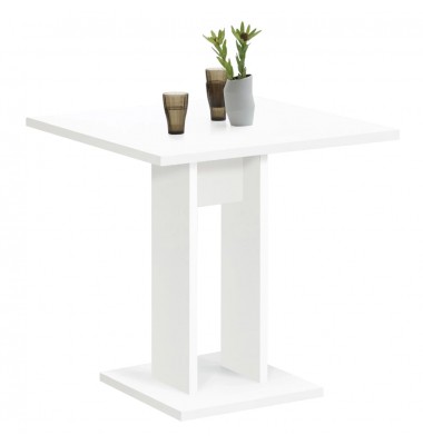 FMD Valgomojo stalas, baltos spalvos, 70cm - Stalai - 1