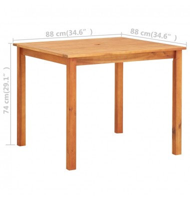  Sodo stalas, 88x88x74cm, akacijos medienos masyvas - Lauko stalai, staliukai - 4