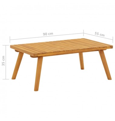 Sodo kavos staliukas, 90x55x35cm, akacijos medienos masyvas - Lauko stalai, staliukai - 6