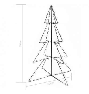 Kalėdinė eglutė, 115x150cm, kūgio formos, 240 LED lempučių - Kalėdinis apšvietimas - 4