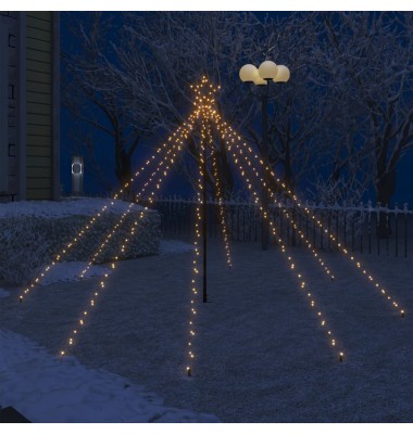Kalėdų eglutės girlianda-krioklys, 400 LED lempučių, 2,5m - Kalėdinis apšvietimas - 1