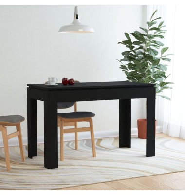  Valgomojo stalas, juodos spalvos, 120x60x76cm, MDP - Stalai - 1