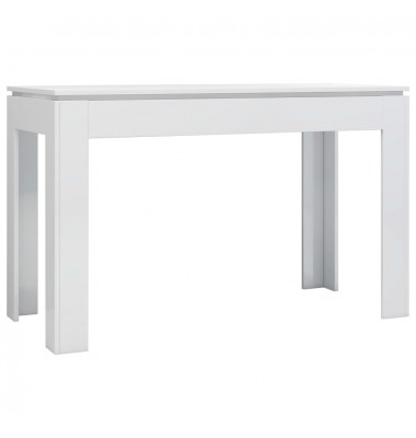  Valgomojo stalas, baltas, 120x60x76cm, MDP, ypač blizgus - Stalai - 2