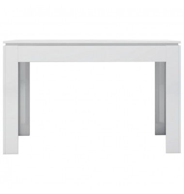  Valgomojo stalas, baltas, 120x60x76cm, MDP, ypač blizgus - Stalai - 4