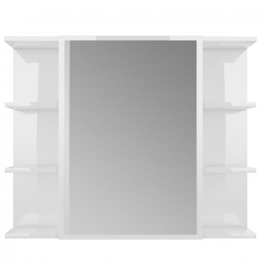  Vonios kambario spintelė, balta, 80x20,5x64cm, MDP, blizgi - Vonios spintelės, veidrodžiai - 8