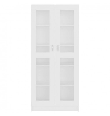  Vitrininė spintelė, baltos spalvos, 82,5x30,5x185,5cm, MDP - Pastatomos lentynos, spintelės - 6