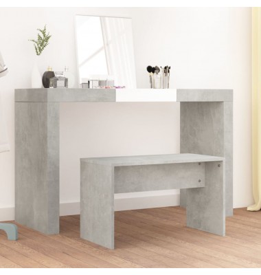  Kosmetinio staliuko kėdutė, pilka, 70x35x45cm, apdirbta mediena - Suoliukai - 1