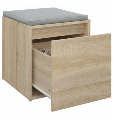  Dėžė-stalčius, ąžuolo spalvos, 40,5x40x40cm, apdirbta mediena - Daiktadėžės - 5