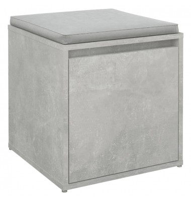  Dėžė-stalčius, betono pilka, 40,5x40x40cm, apdirbta mediena - Daiktadėžės - 4