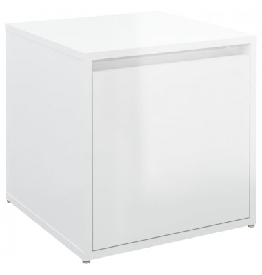  Dėžė-stalčius, balta, 40,5x40x40cm, apdirbta mediena, blizgi - Daiktadėžės - 2
