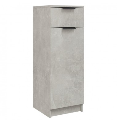 Vonios kambario spintelė, betono pilka, 32x34x90cm, mediena - Vonios spintelės, veidrodžiai - 2