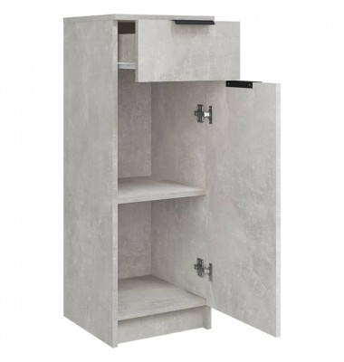 Vonios kambario spintelė, betono pilka, 32x34x90cm, mediena - Vonios spintelės, veidrodžiai - 8