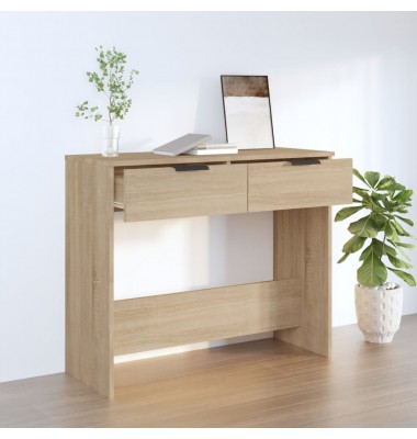 Konsolinis staliukas, ąžuolo, 90x36x75cm, apdirbta mediena - Žurnaliniai staliukai - 1