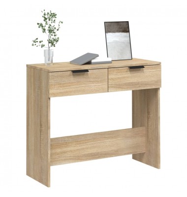  Konsolinis staliukas, ąžuolo, 90x36x75cm, apdirbta mediena - Žurnaliniai staliukai - 4