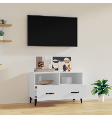  Televizoriaus spintelė, baltos spalvos, 80x36x50cm, mediena - TV spintelės - 3