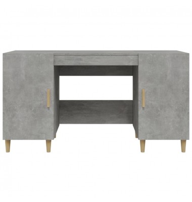  Rašomasis stalas, betono pilkas, 140x50x75cm, apdirbta mediena - Rašomieji stalai - 6