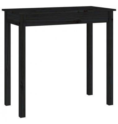  Konsolinis staliukas, juodas, 80x40x75cm, pušies masyvas - Žurnaliniai staliukai - 2