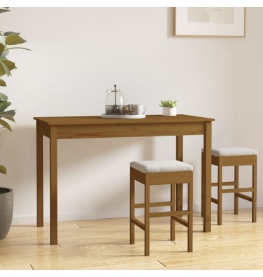  Valgomojo stalas, medaus rudas, 110x55x75cm, pušies masyvas - Stalai - 1