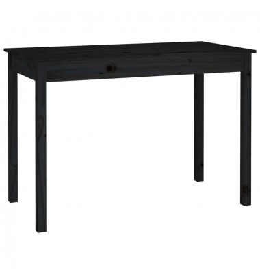  Valgomojo stalas, juodas, 110x55x75cm, pušies medienos masyvas - Stalai - 2