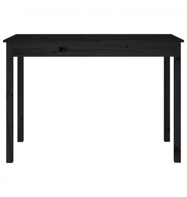  Valgomojo stalas, juodas, 110x55x75cm, pušies medienos masyvas - Stalai - 3