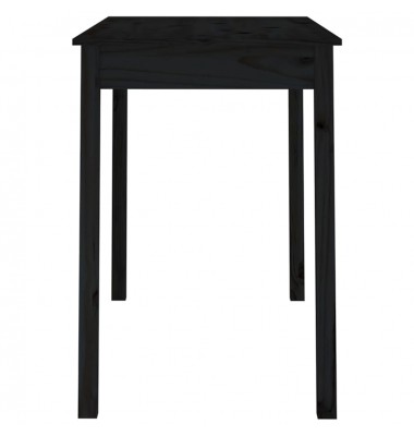  Valgomojo stalas, juodas, 110x55x75cm, pušies medienos masyvas - Stalai - 4