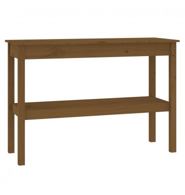  Konsolinis staliukas, medaus rudas, 110x40x75cm, pušies masyvas - Žurnaliniai staliukai - 2