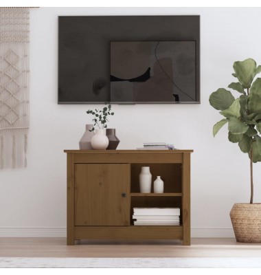  Televizoriaus spintelė, medaus ruda, 70x36,5x52cm, pušis - TV spintelės - 1