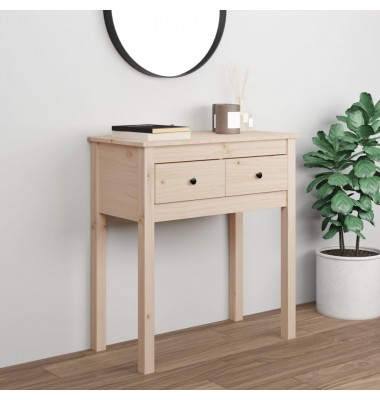  Konsolinis staliukas, 70x35x75cm, pušies medienos masyvas - Žurnaliniai staliukai - 1