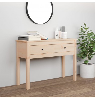  Konsolinis staliukas, 100x35x75cm, pušies medienos masyvas - Žurnaliniai staliukai - 1
