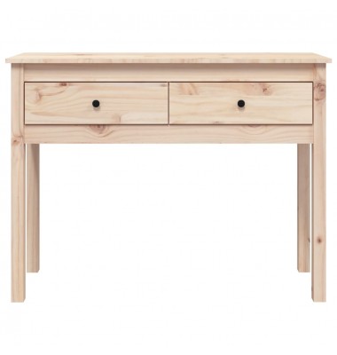  Konsolinis staliukas, 100x35x75cm, pušies medienos masyvas - Žurnaliniai staliukai - 6