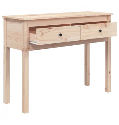  Konsolinis staliukas, 100x35x75cm, pušies medienos masyvas - Žurnaliniai staliukai - 7
