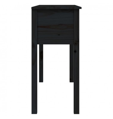  Konsolinis staliukas, juodas, 100x35x75cm, pušies masyvas - Žurnaliniai staliukai - 8