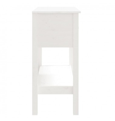  Konsolinis staliukas, baltas, 75x35x75cm, pušies masyvas - Žurnaliniai staliukai - 8