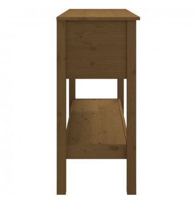  Konsolinis staliukas, medaus rudas, 100x35x75cm, pušies masyvas - Žurnaliniai staliukai - 8