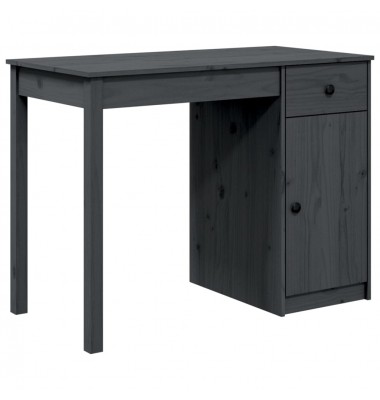  Rašomasis stalas, pilkas, 100x50x75cm, pušies medienos masyvas - Rašomieji stalai - 2