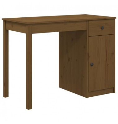  Rašomasis stalas, medaus rudas, 100x50x75cm, pušies masyvas - Rašomieji stalai - 2