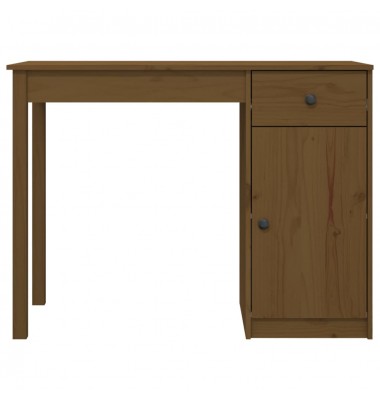  Rašomasis stalas, medaus rudas, 100x50x75cm, pušies masyvas - Rašomieji stalai - 6