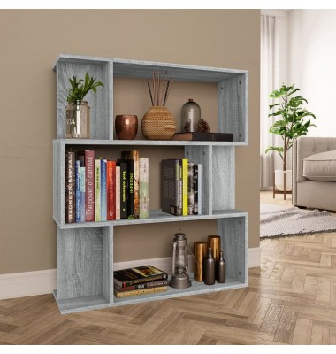  Spintelė knygoms/kambario pertvara, pilka, 80x24x96cm, mediena - Pastatomos lentynos, spintelės - 1