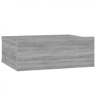  Pakabinamas naktinis staliukas, pilkas, 40x30x15cm, mediena - Naktinės spintelės - 2