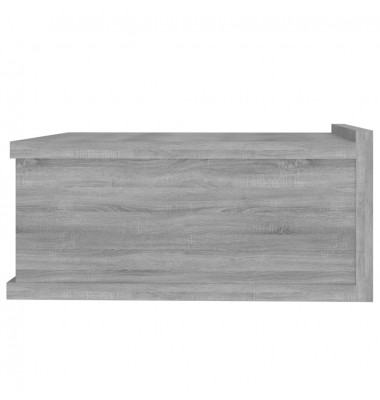  Pakabinamas naktinis staliukas, pilkas, 40x30x15cm, mediena - Naktinės spintelės - 8