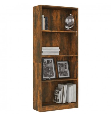  Spintelė knygoms, 4 aukštų, ąžuolo, 60x24x142cm, mediena - Pastatomos lentynos, spintelės - 3
